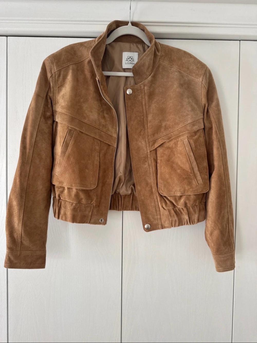 L.Cuppini Becky Suede Bomber Jacket